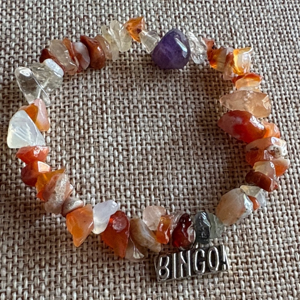 Bingo Gemstone Stretch Bracelet